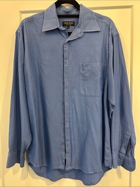 Harry Rosen Men's Blue Dress Shirt